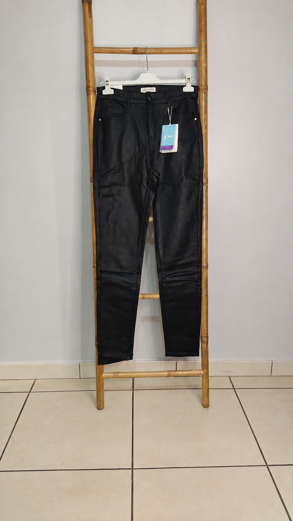 Pantalon huilé stretch – Taille haute