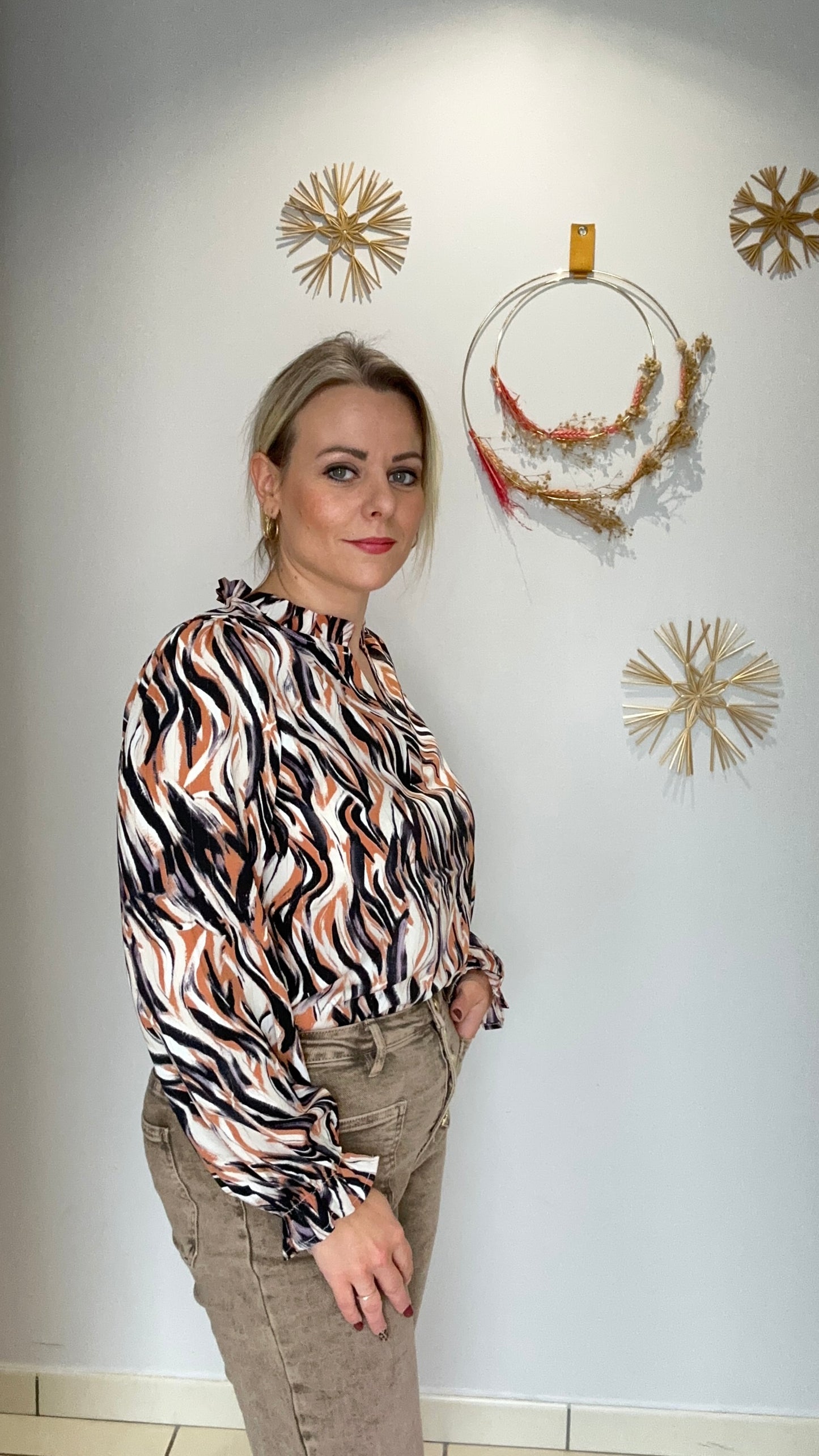 Blouse tendance imprimée