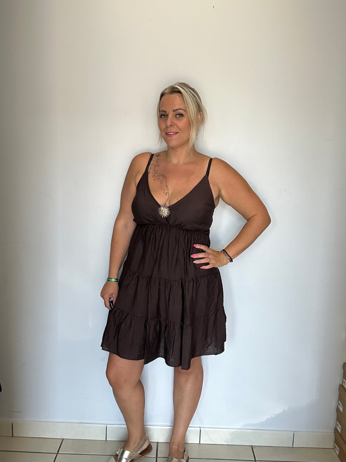 Robe courte soleil petite taille