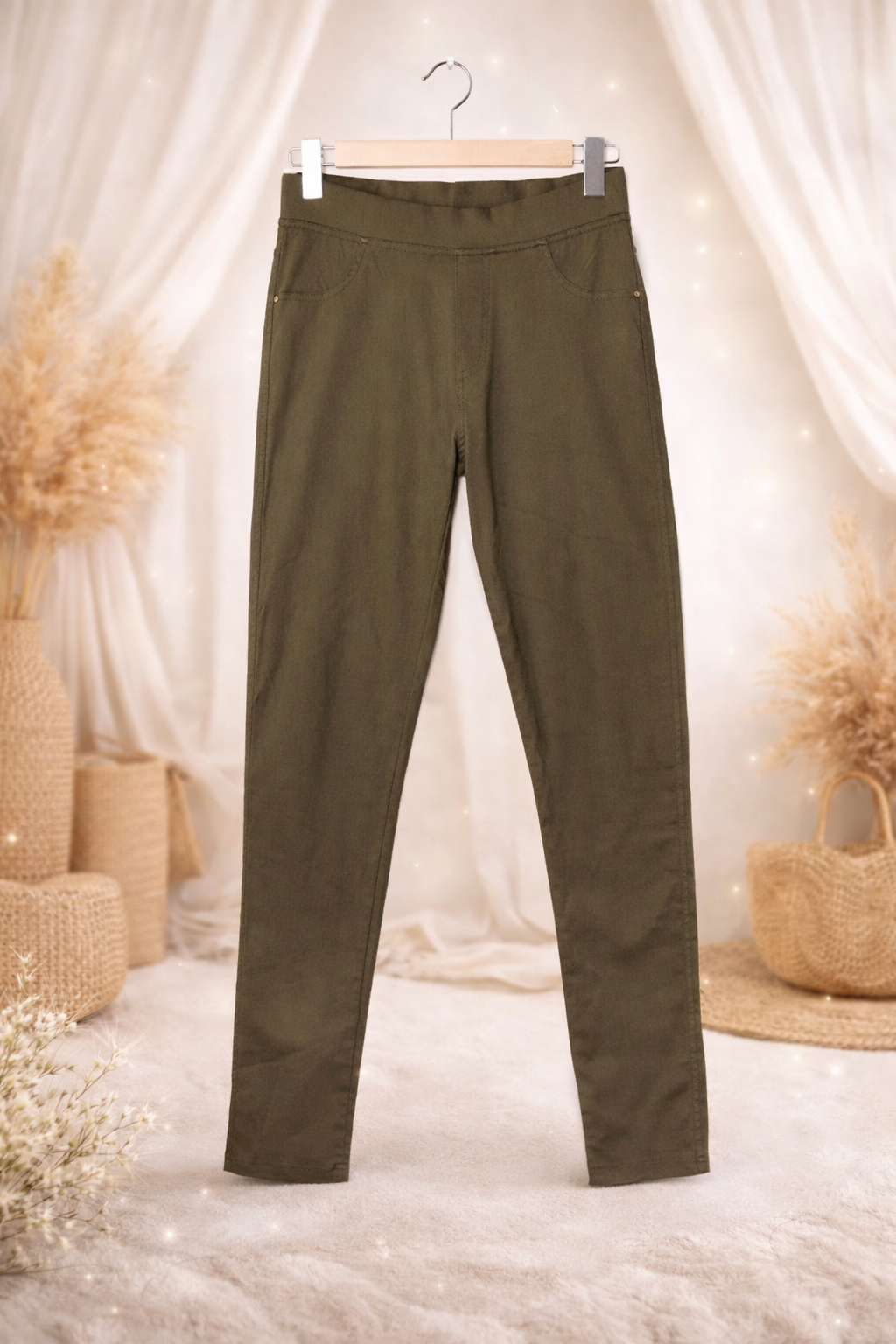 Pantalon molletonné kaki