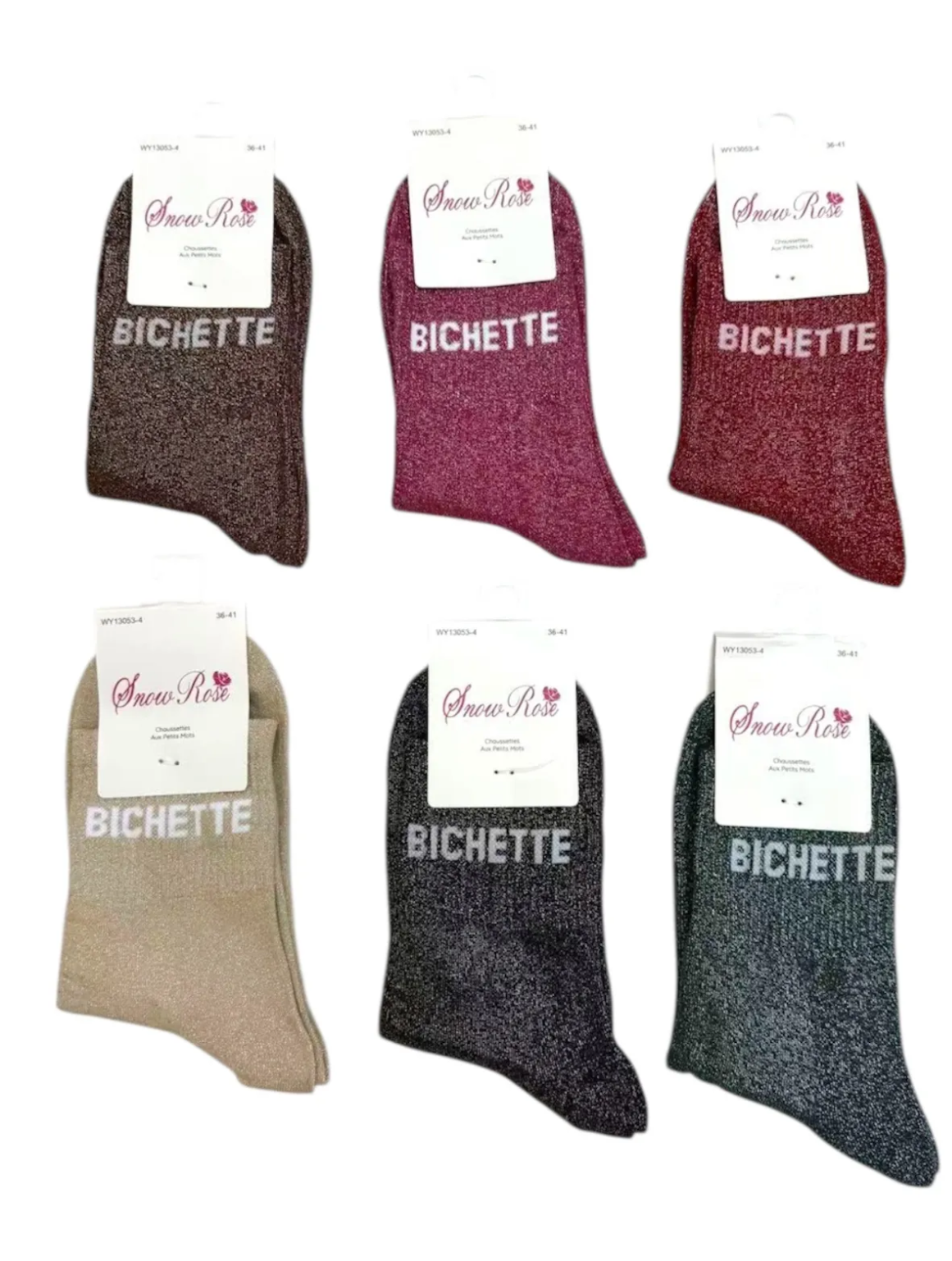 Chaussettes brillantes bichette