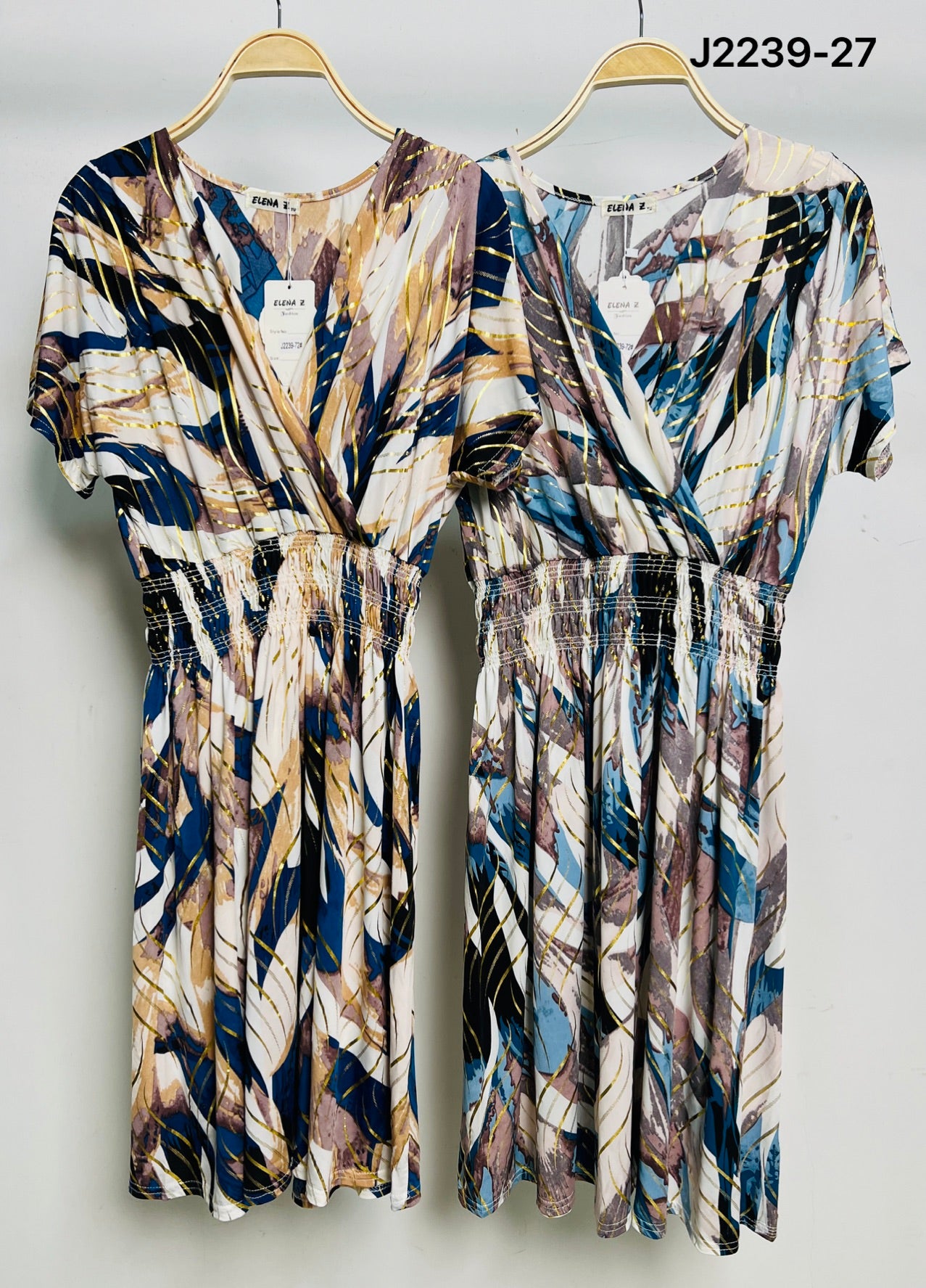 Robe manches courtes ( J2239-61)