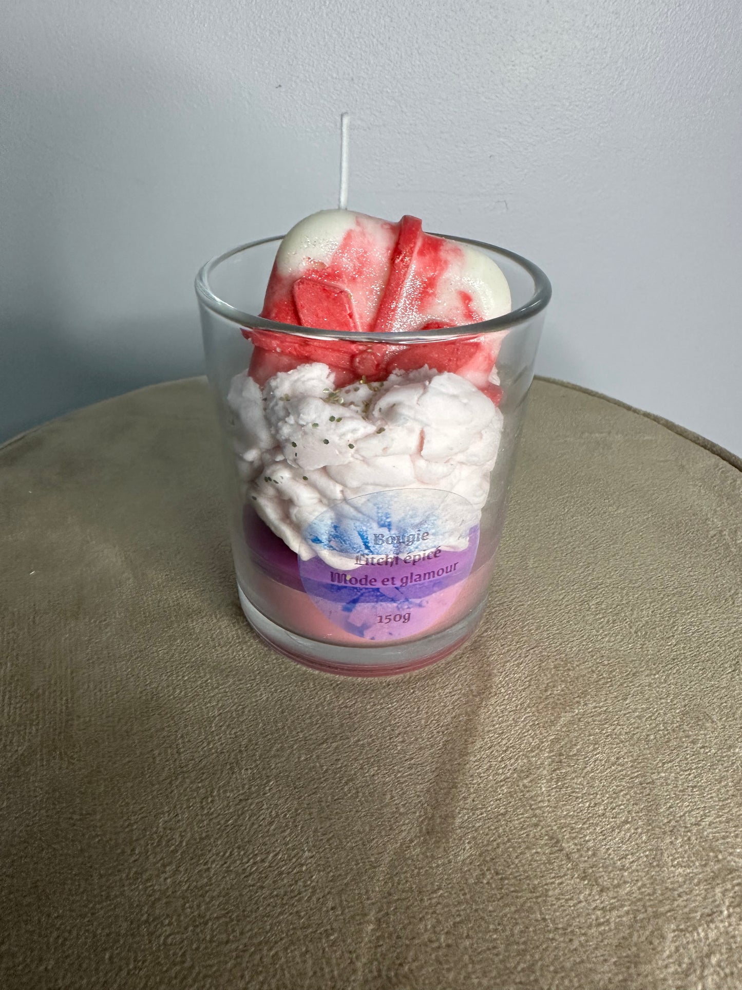 Bougie cadeau parfum litchi épicé