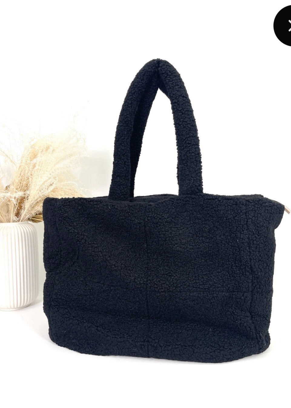 Grand sac cabas en moumoute