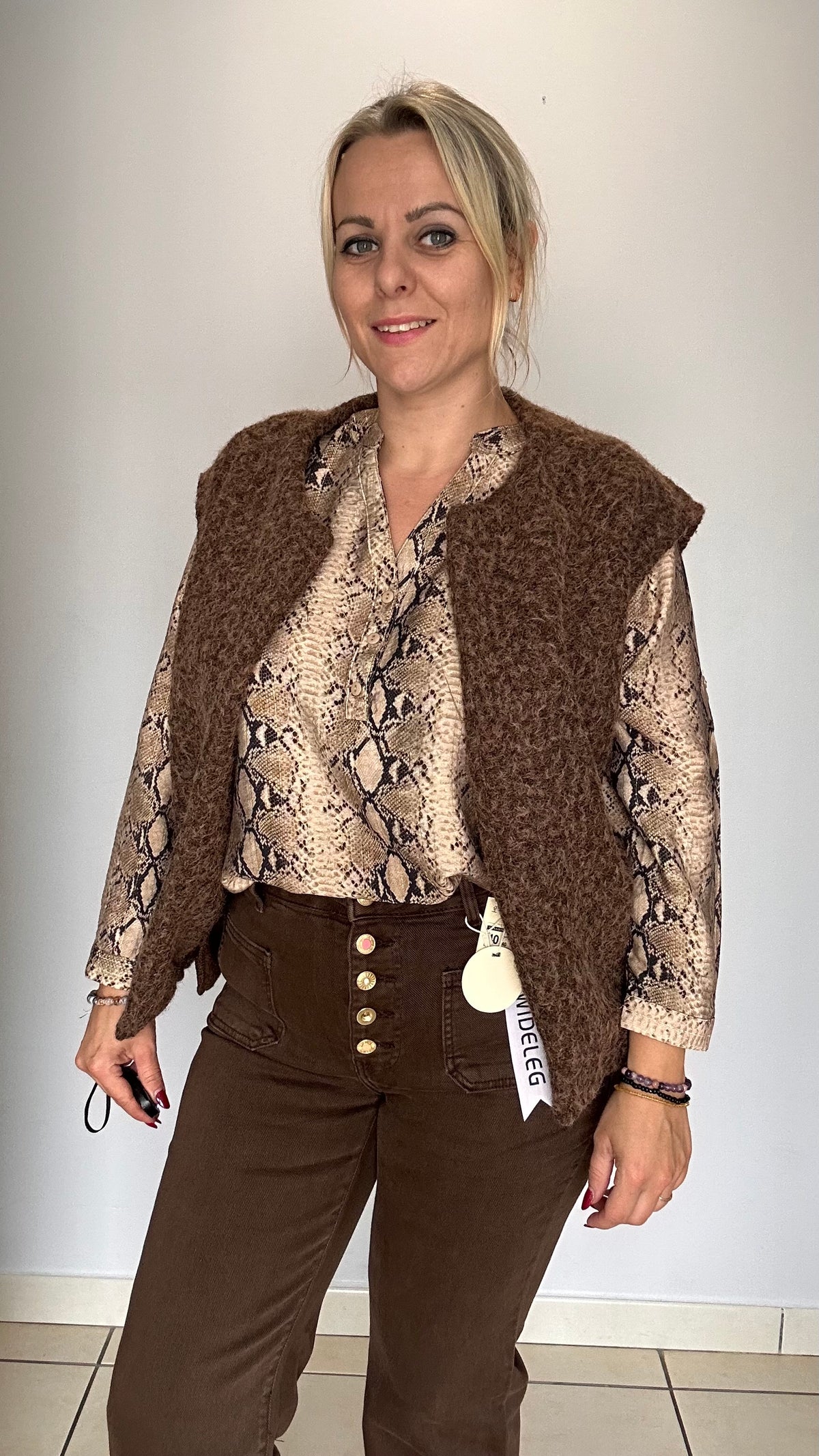 Blouse effet serpent đ