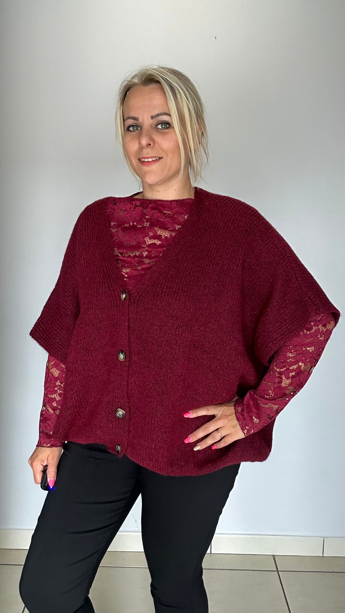 Gilet tout doux à manches🤍