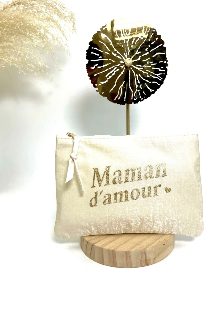 Pochette satinée maman d’amour