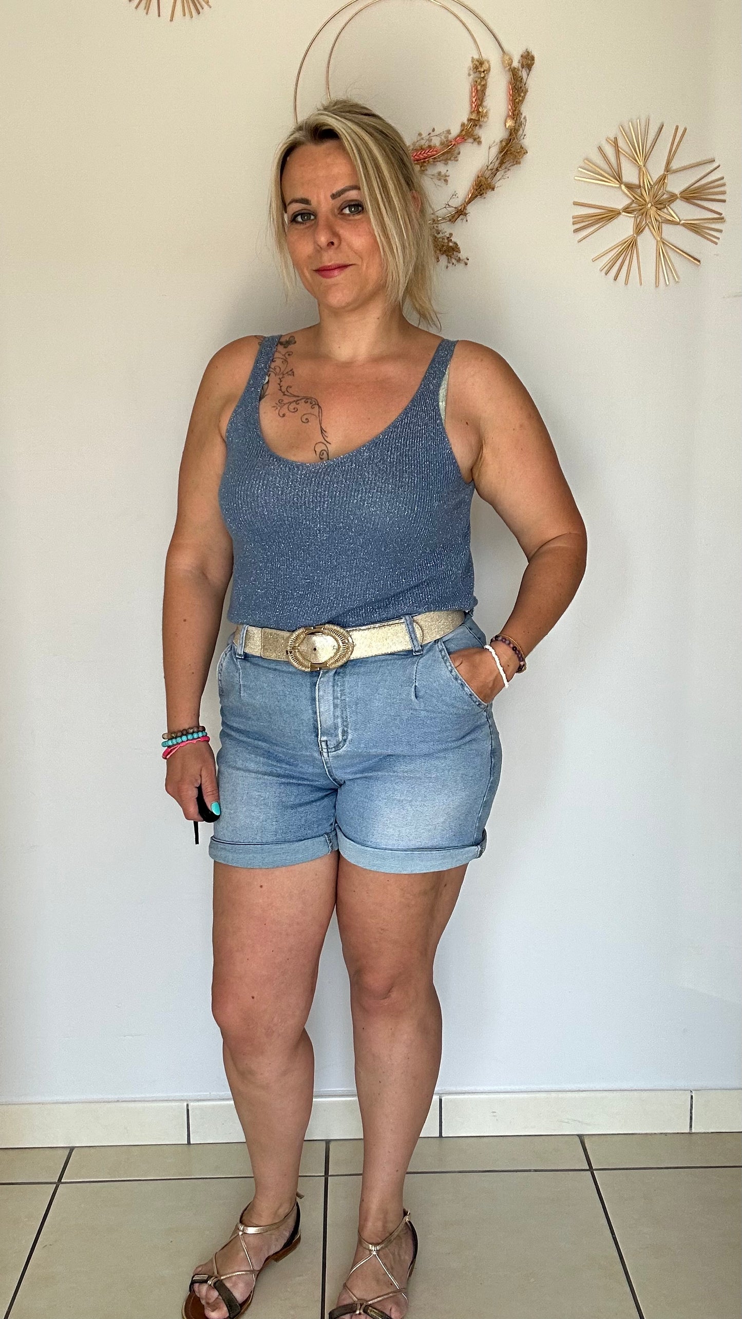 Short en jean