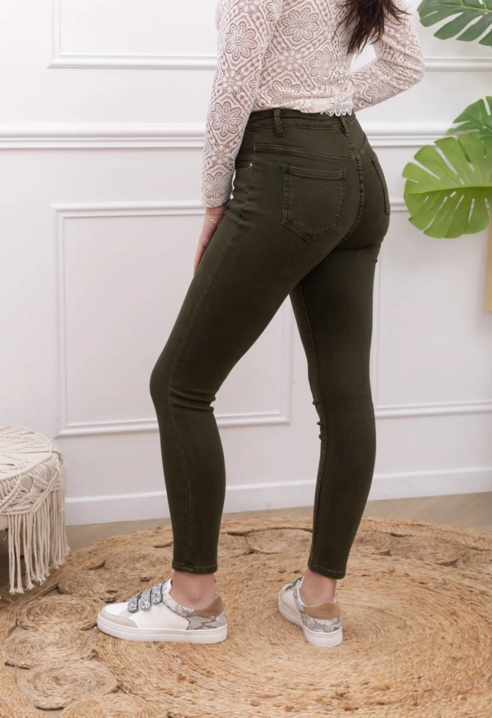Jean skinny kaki