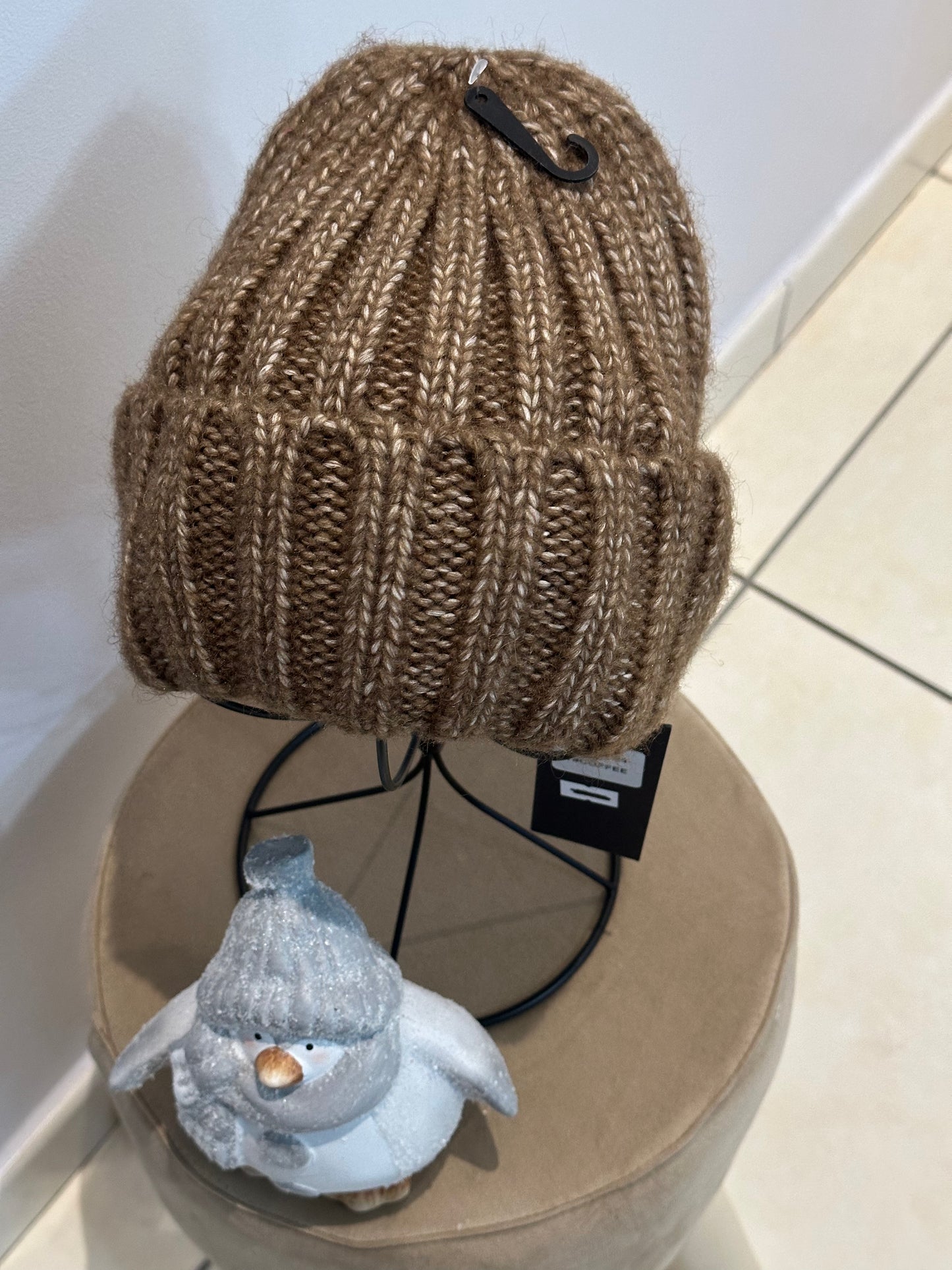 Bonnet tout doux couleur café