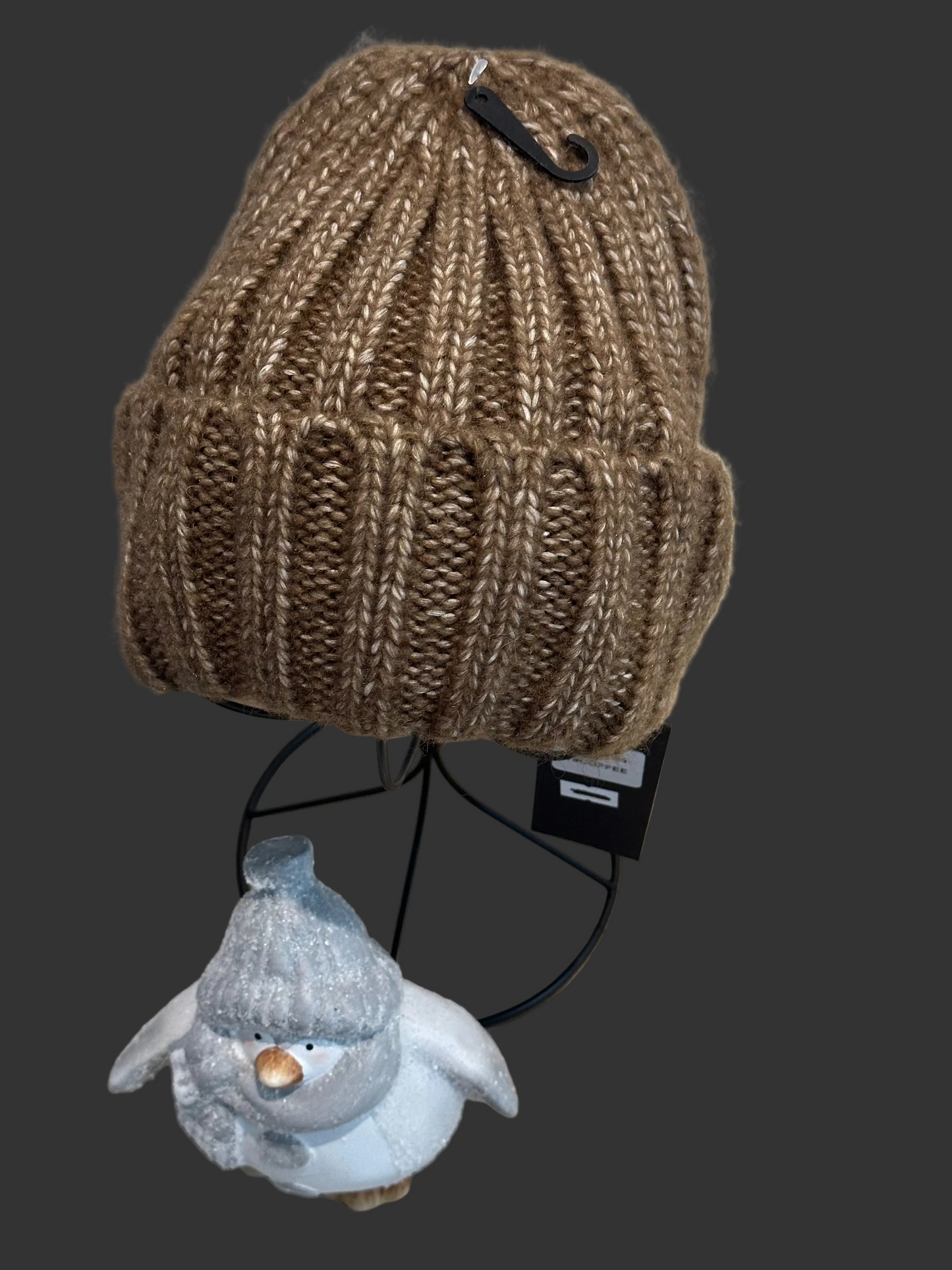 Bonnet tout doux couleur café