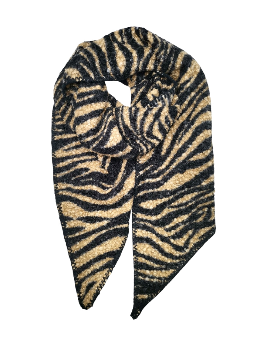 Écharpe bouclette zèbre 🦓✨