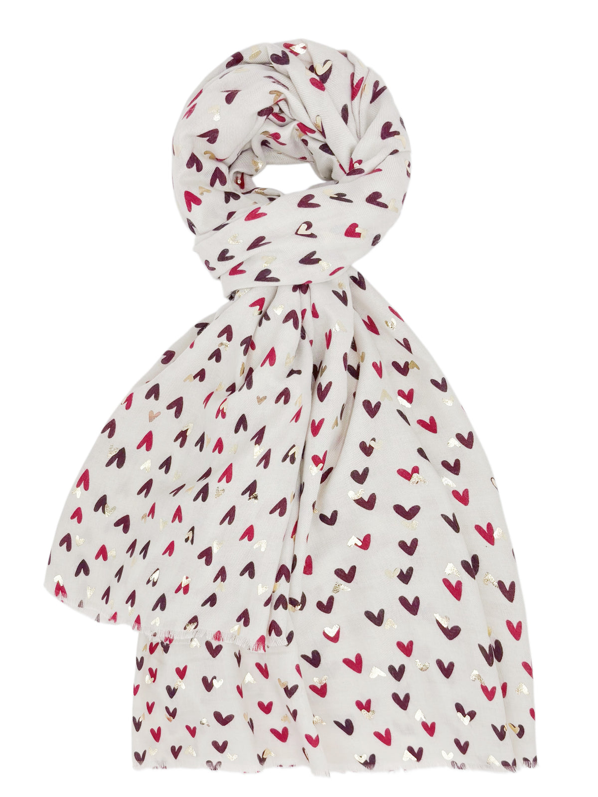 Foulard cœur avec dorure