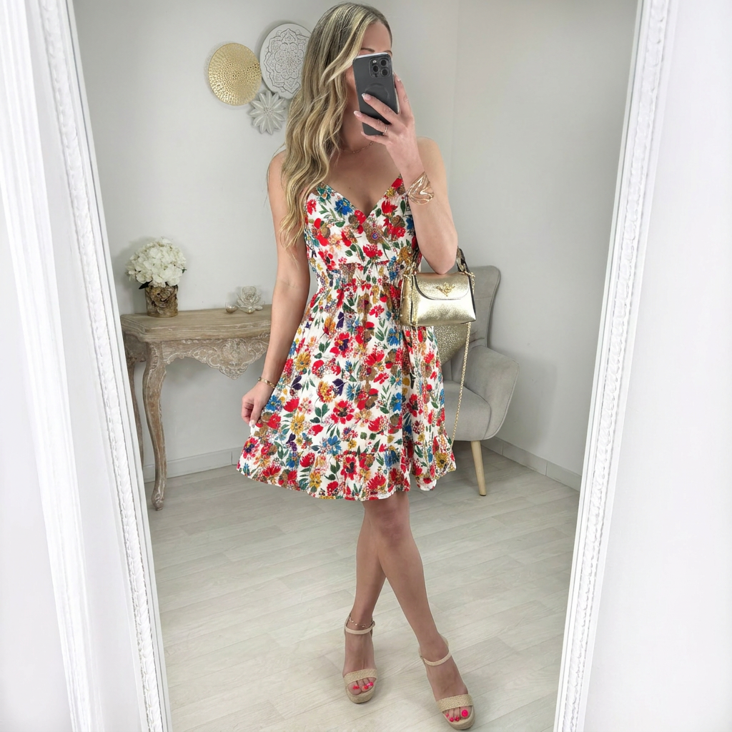 Robe en viscose (A119-15)