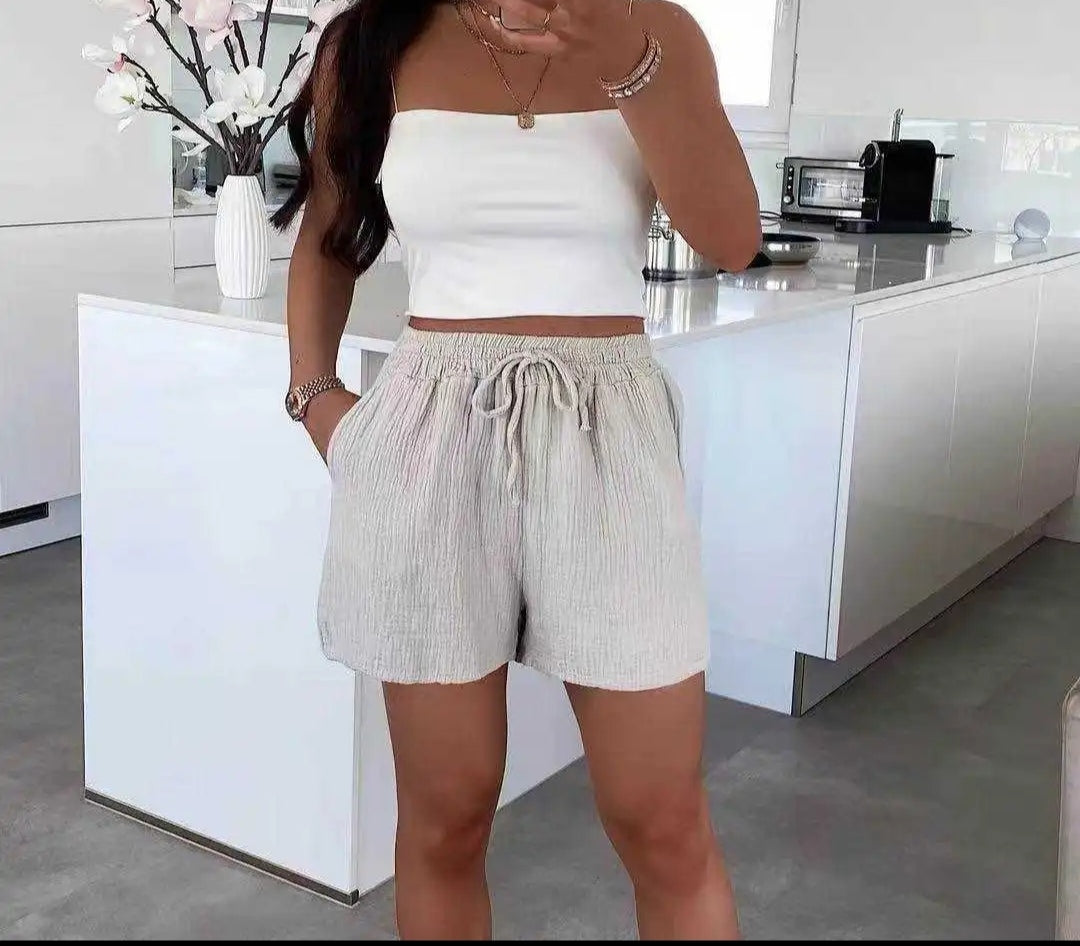 Short en gaze de coton