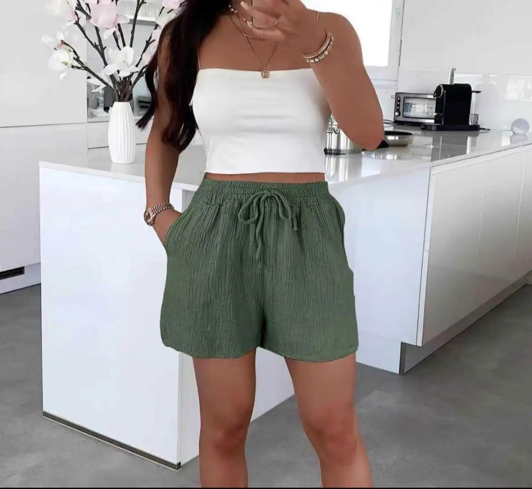 Short en gaze de coton