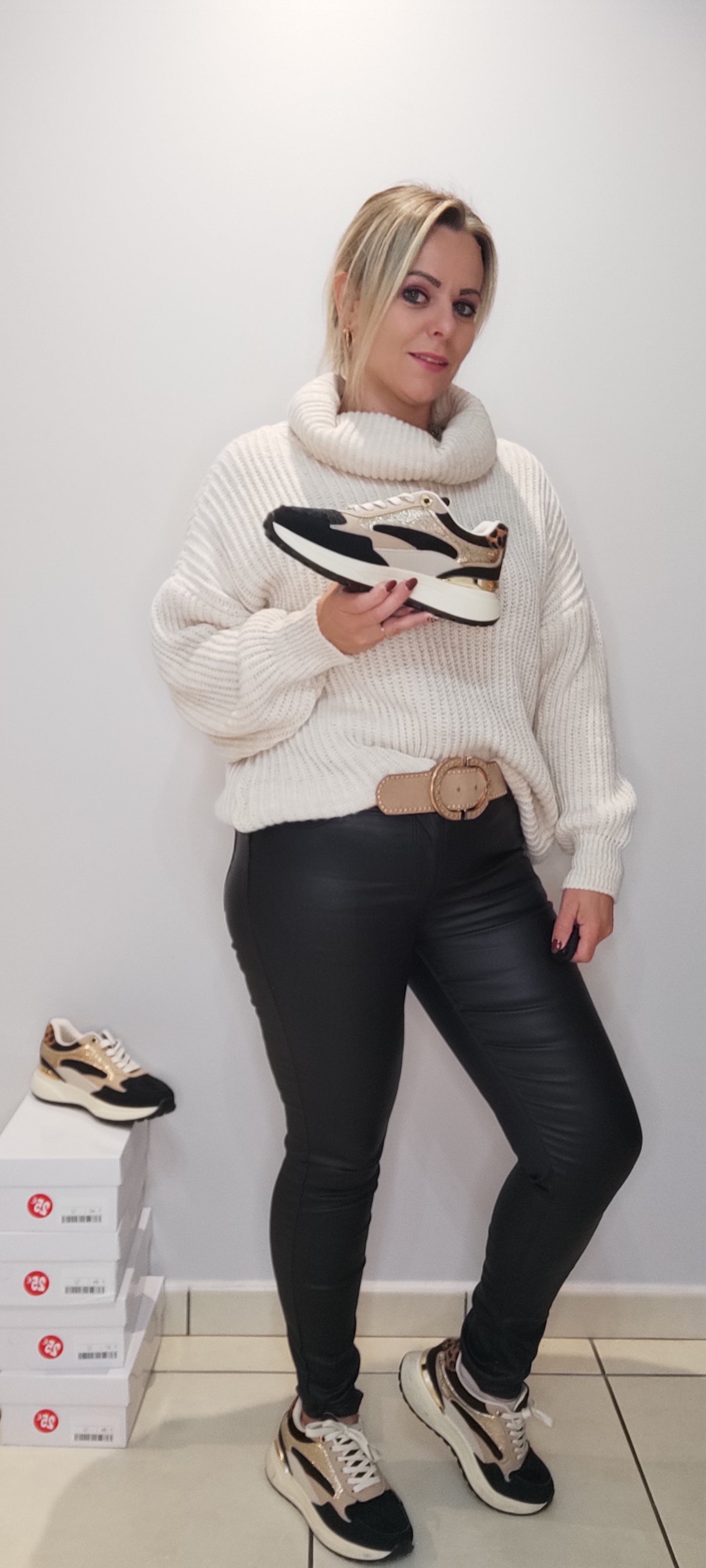 Pull oversize maille