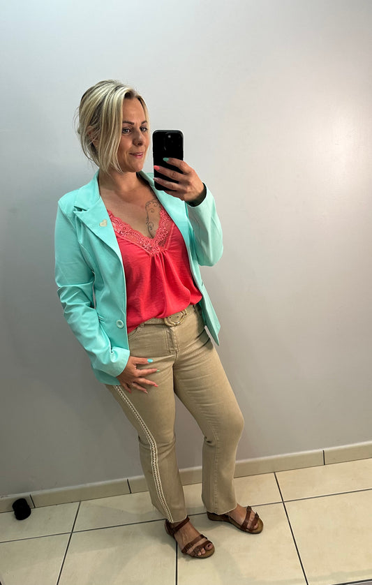 Blazer vert d’eau