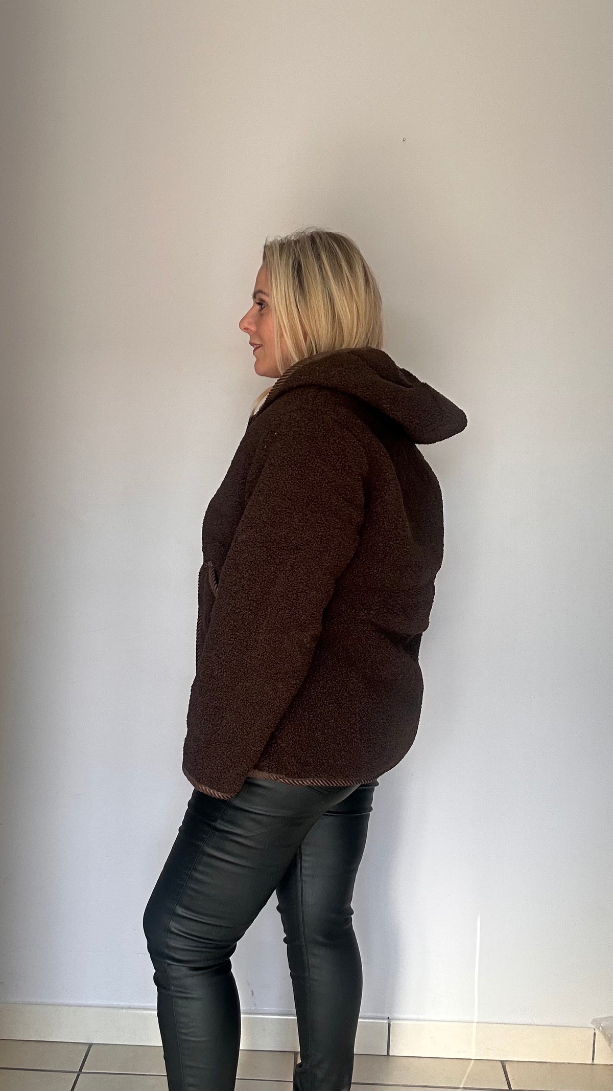 Manteau moumoute polaire à capuche ❤️
