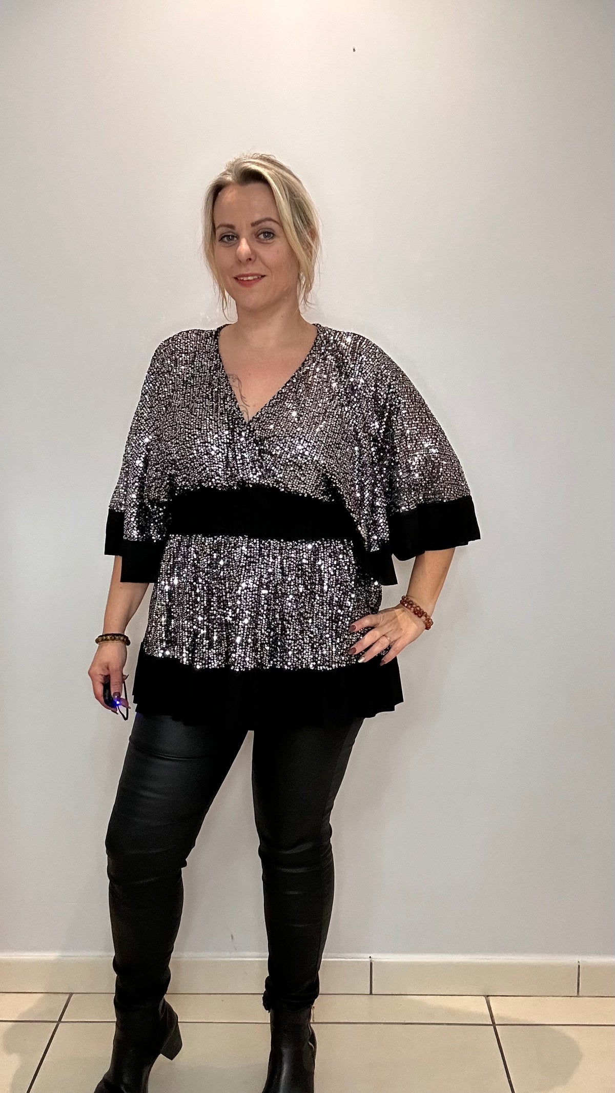 Top magique à sequins volanté ✨