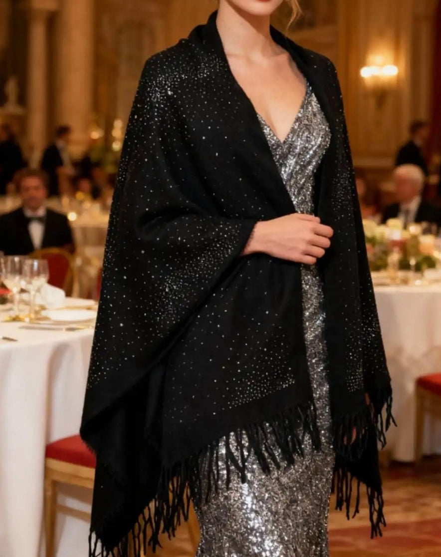 Écharpe douce à strass