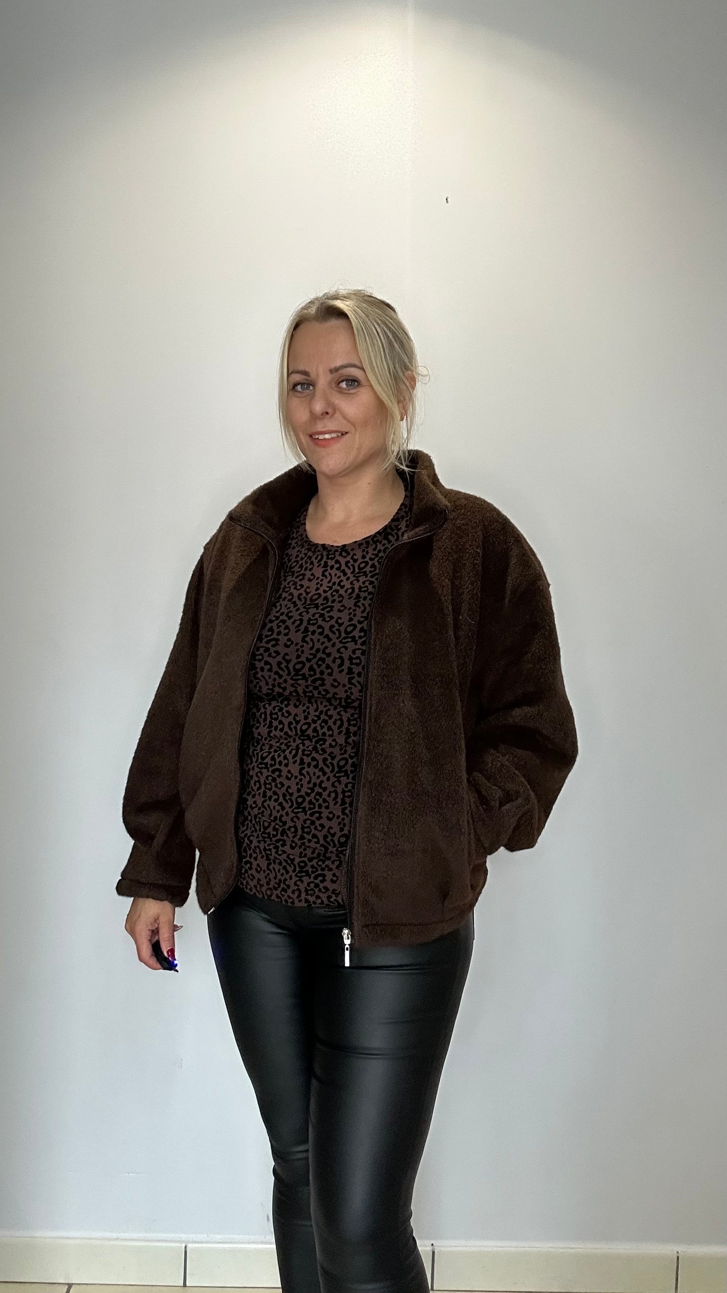 Veste fourrure zippée 🤎🖤
