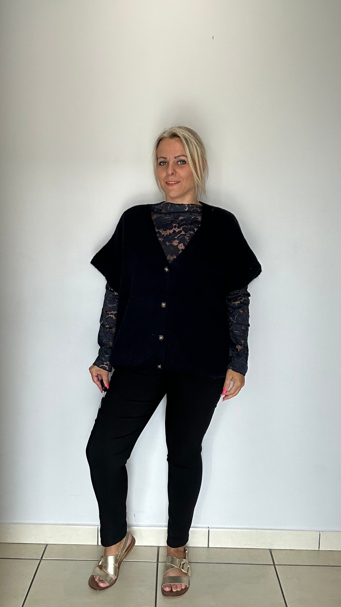 Gilet tout doux à manches🤍