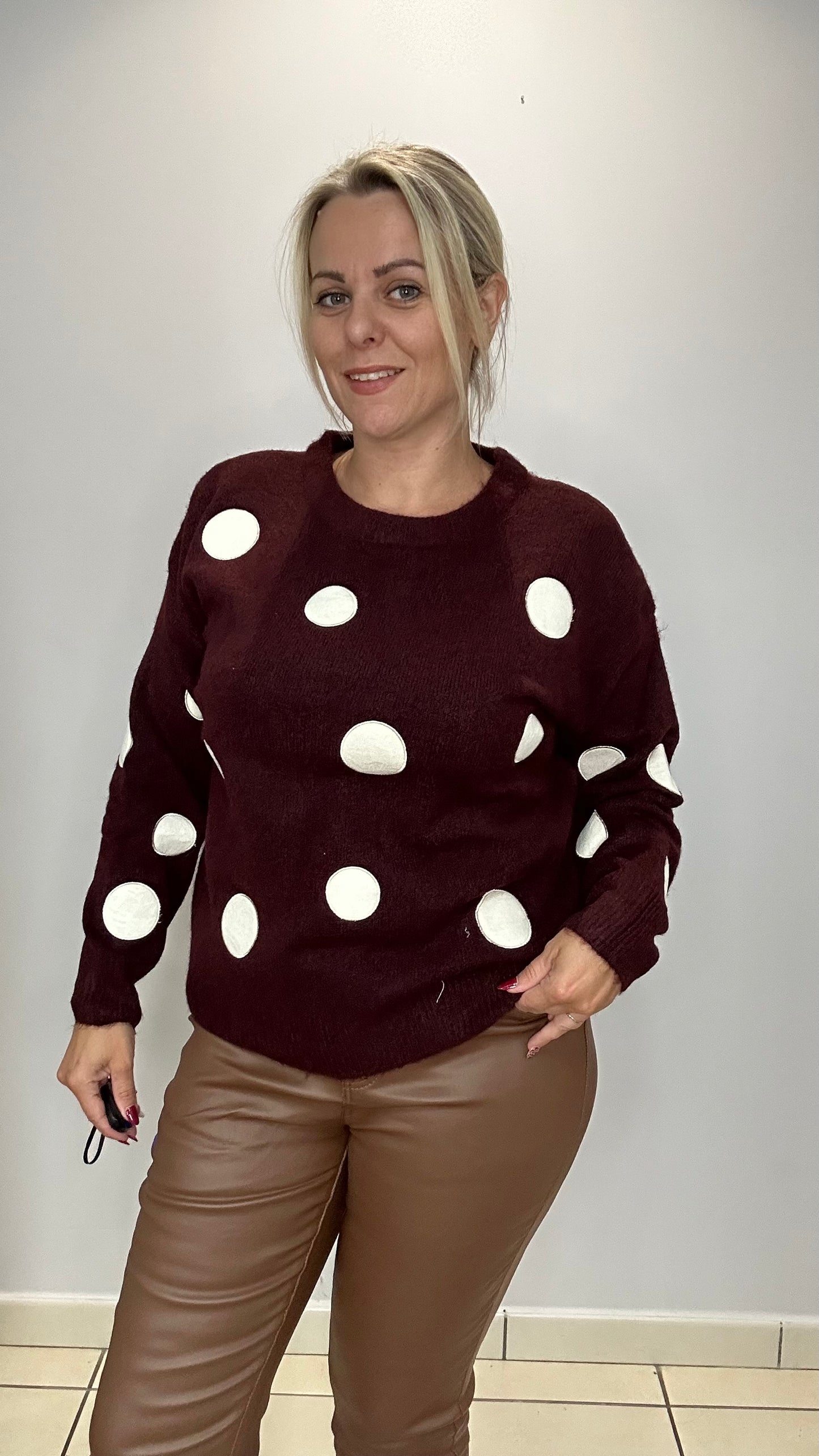Pull à pois