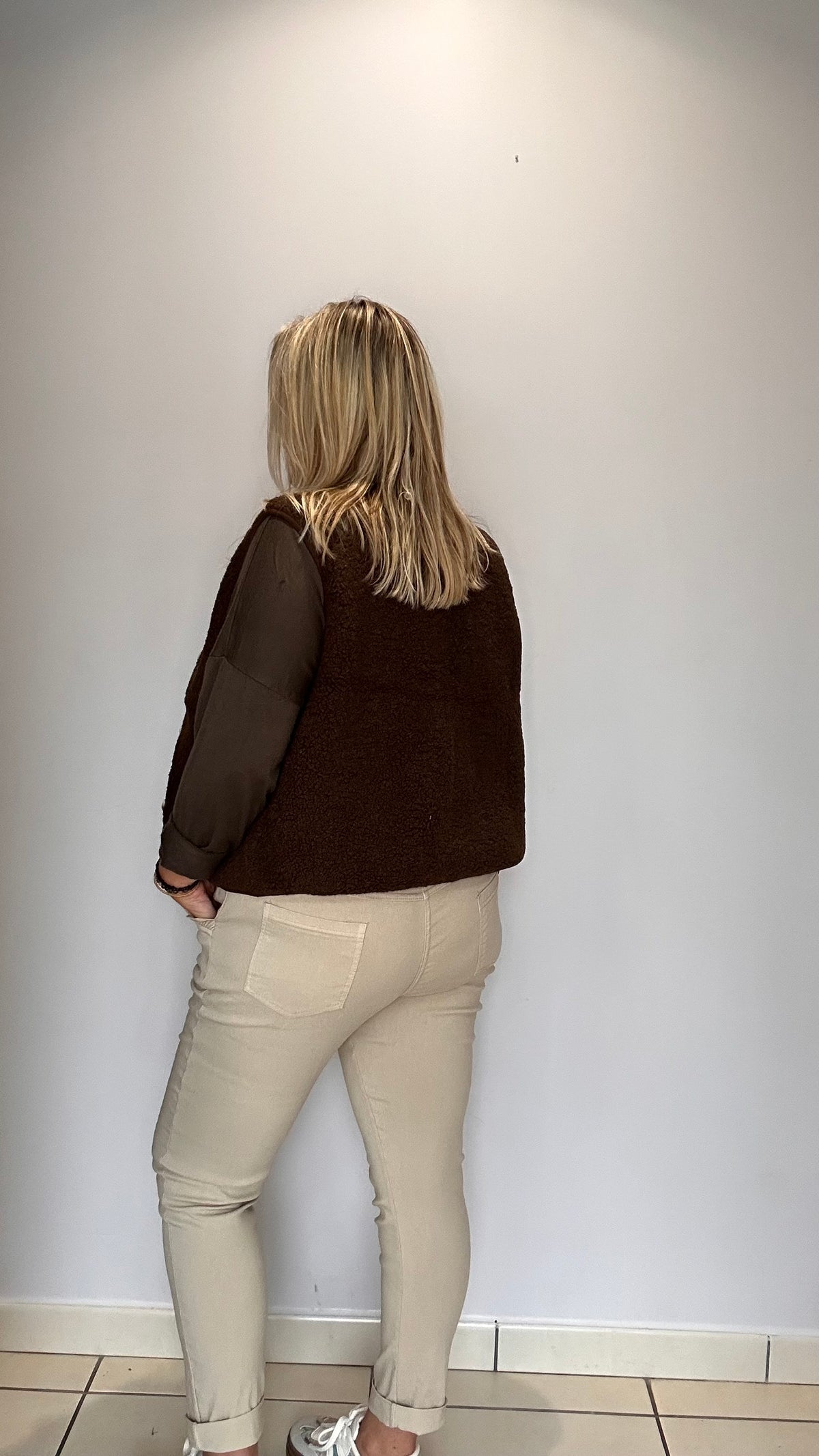 Pull fin imprimé « J’adore » 🤎
