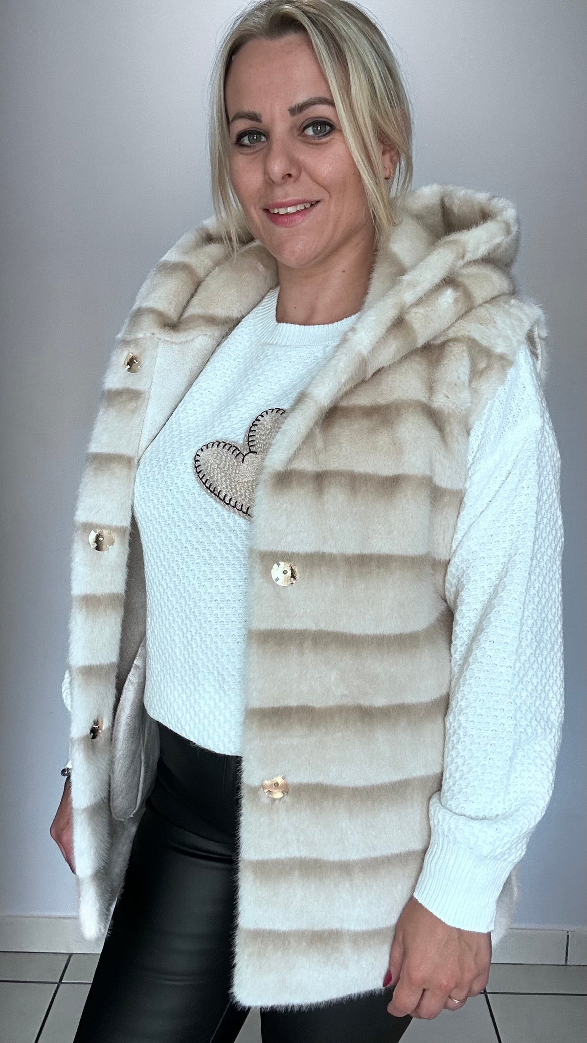 🐆 manteau en fausse fourrure