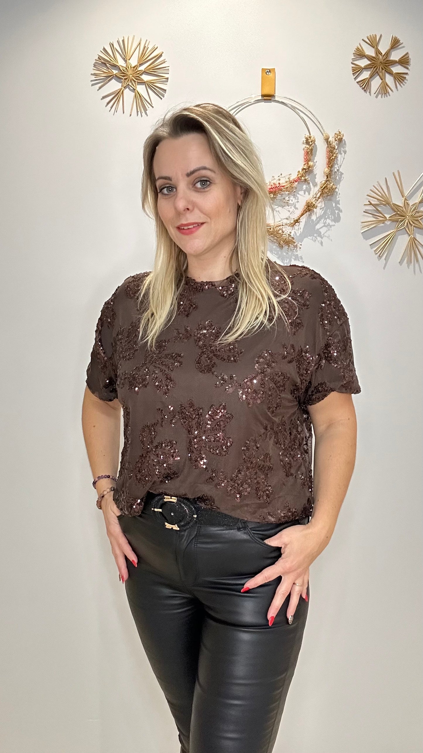 Haut à sequins ultra chic