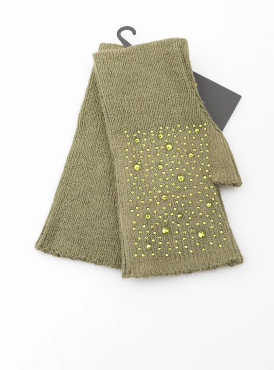 Mitaines avec strass