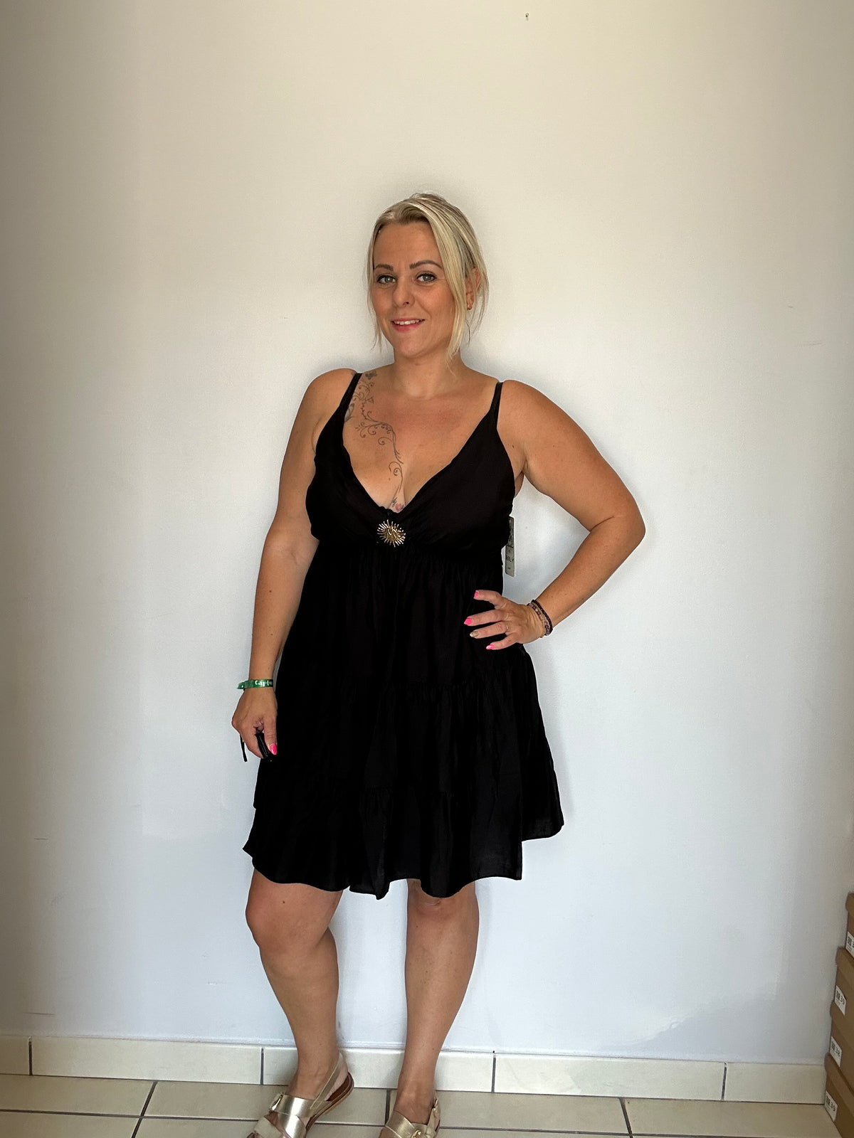 Robe courte soleil petite taille