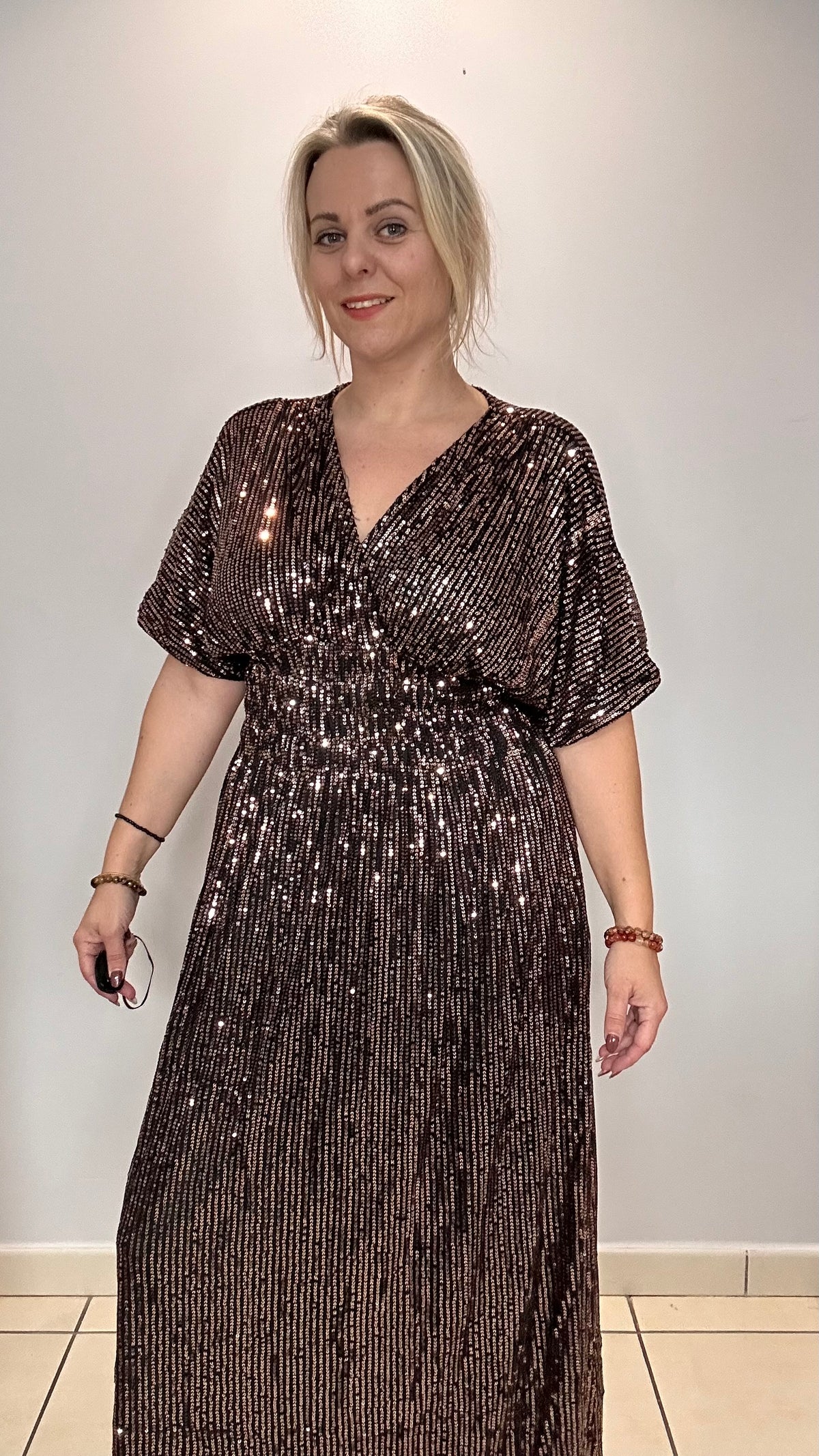 Robe Magique Longue à Sequins ✨