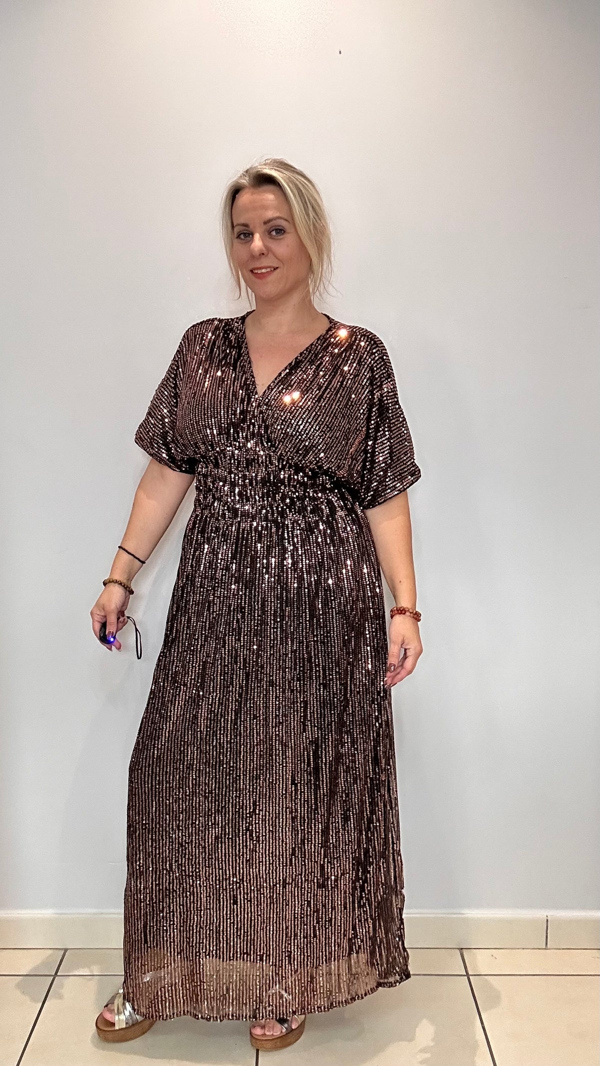 Robe Magique Longue à Sequins ✨