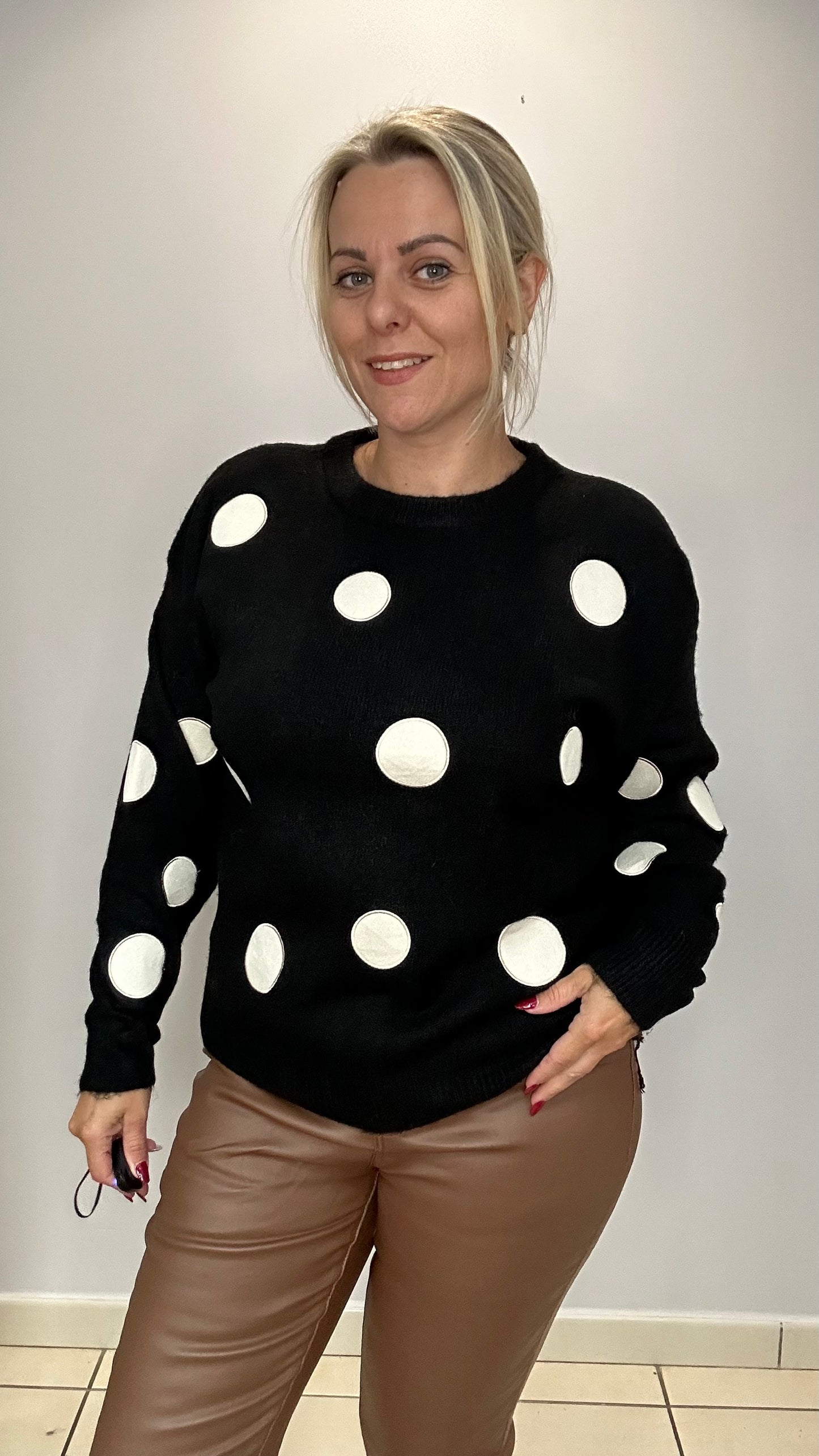 Pull à pois