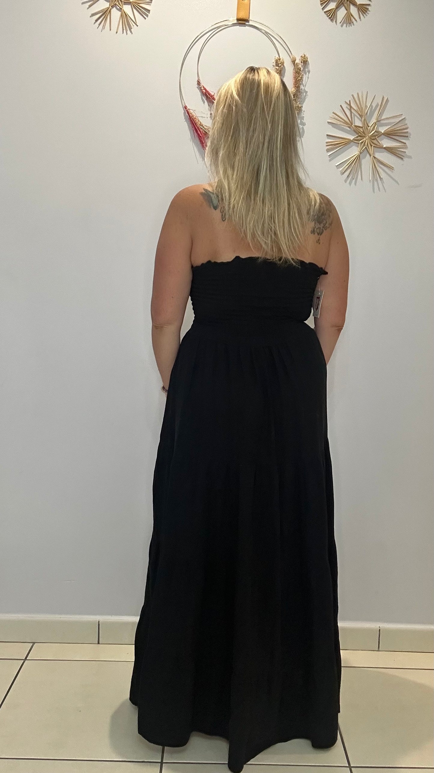 Robe bustier en coton