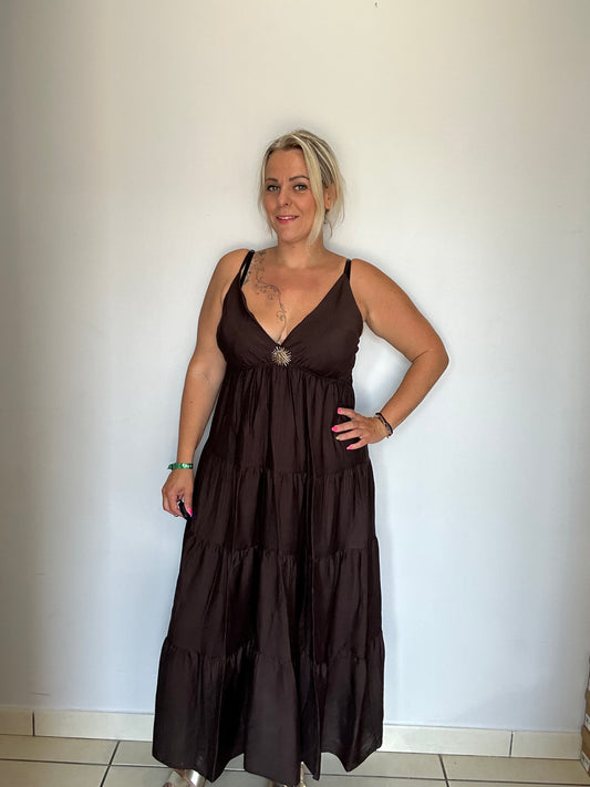 Robe longue soleil petite taille