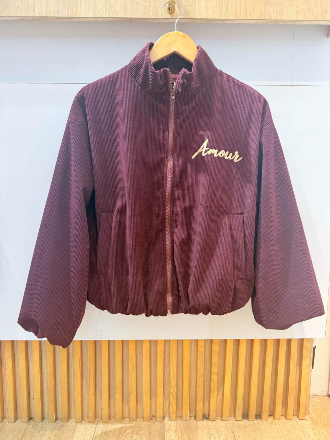 Veste en velours « Amour » 🤎