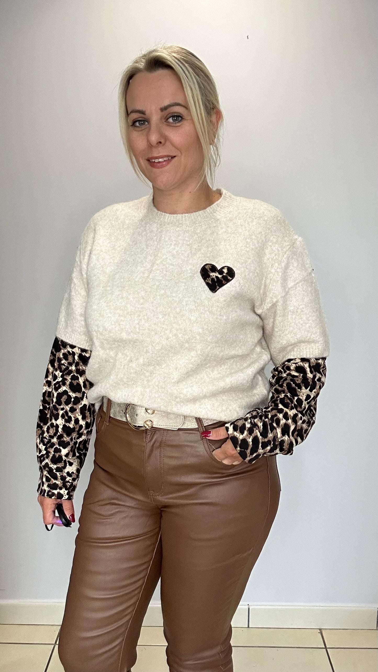 🐆🤎 Magnifique pull 🤎🐆