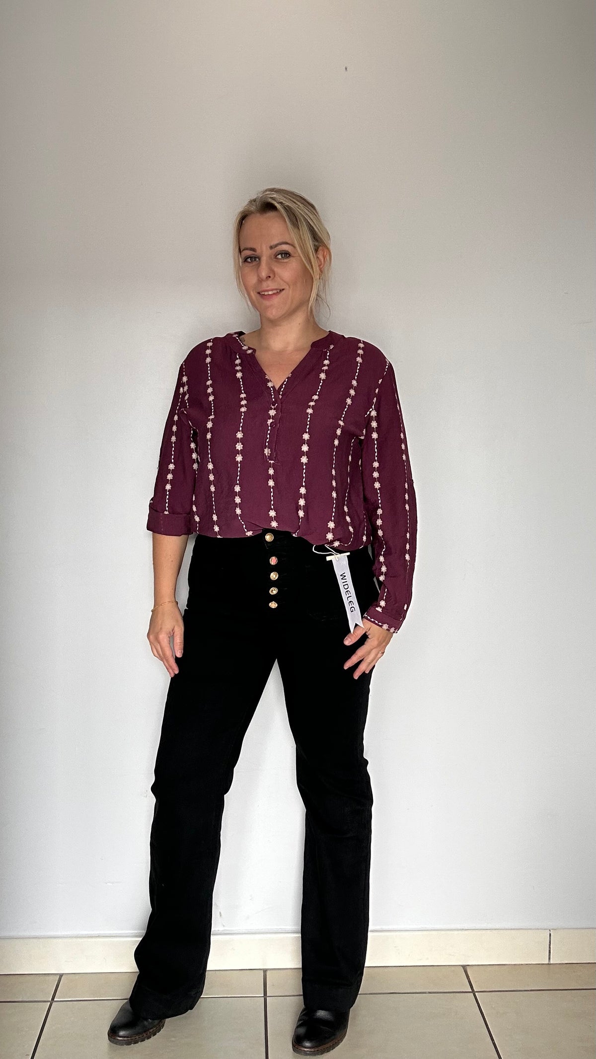 👖 Jean taille haute noir