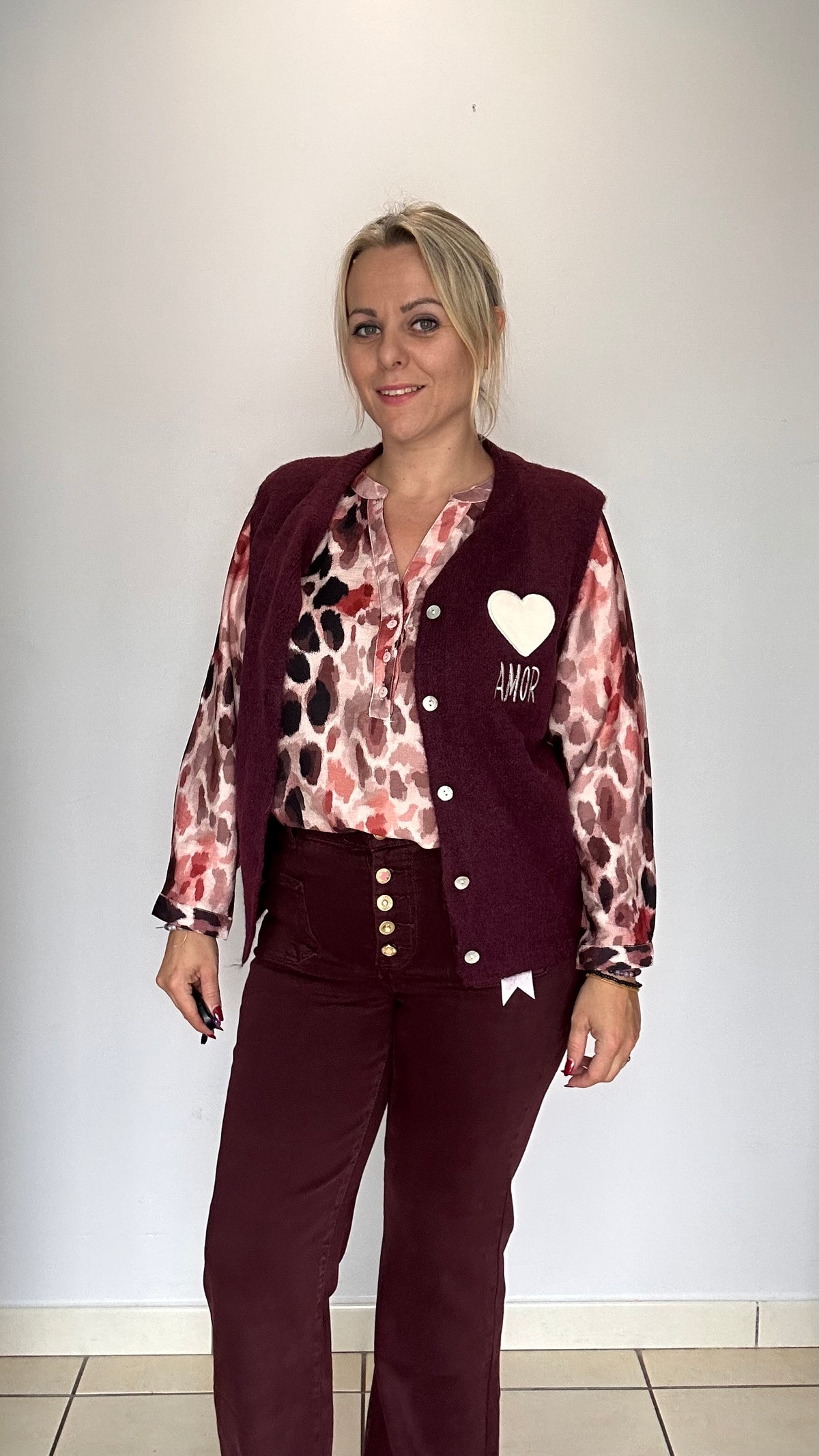 Blouse bordeaux