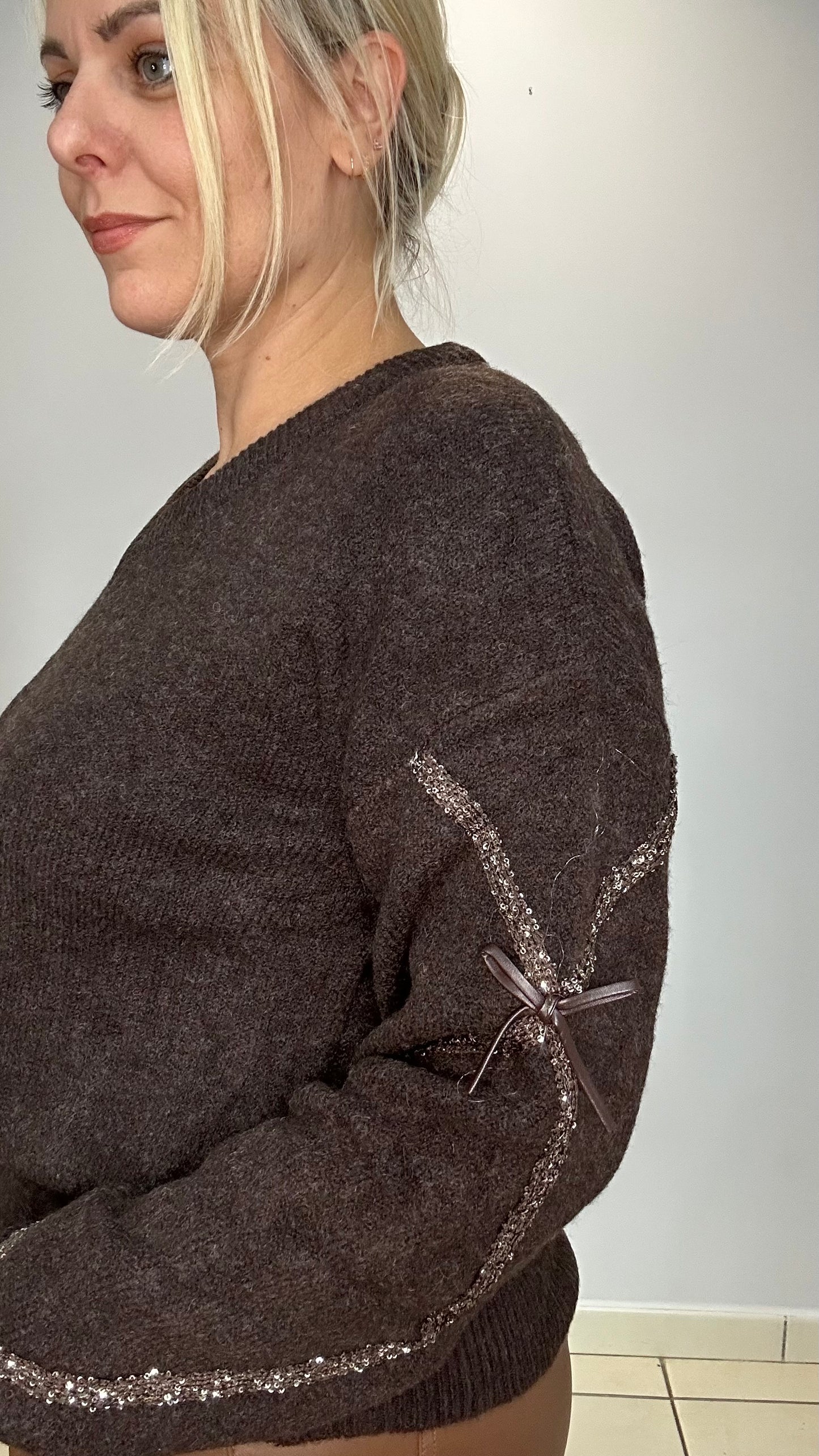 🤎 PULL manche à noeuds 🤎