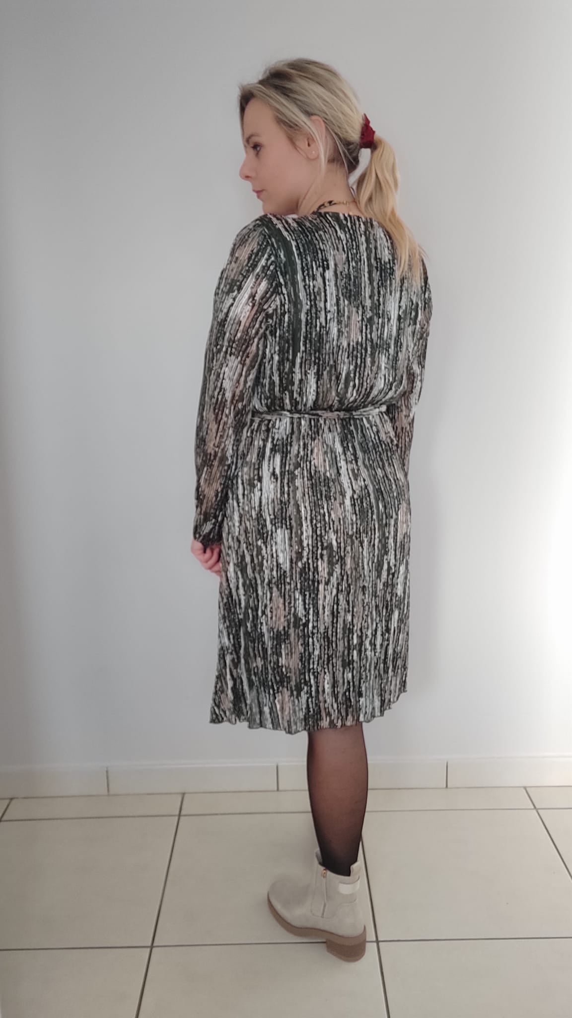 robe belle taille kaki