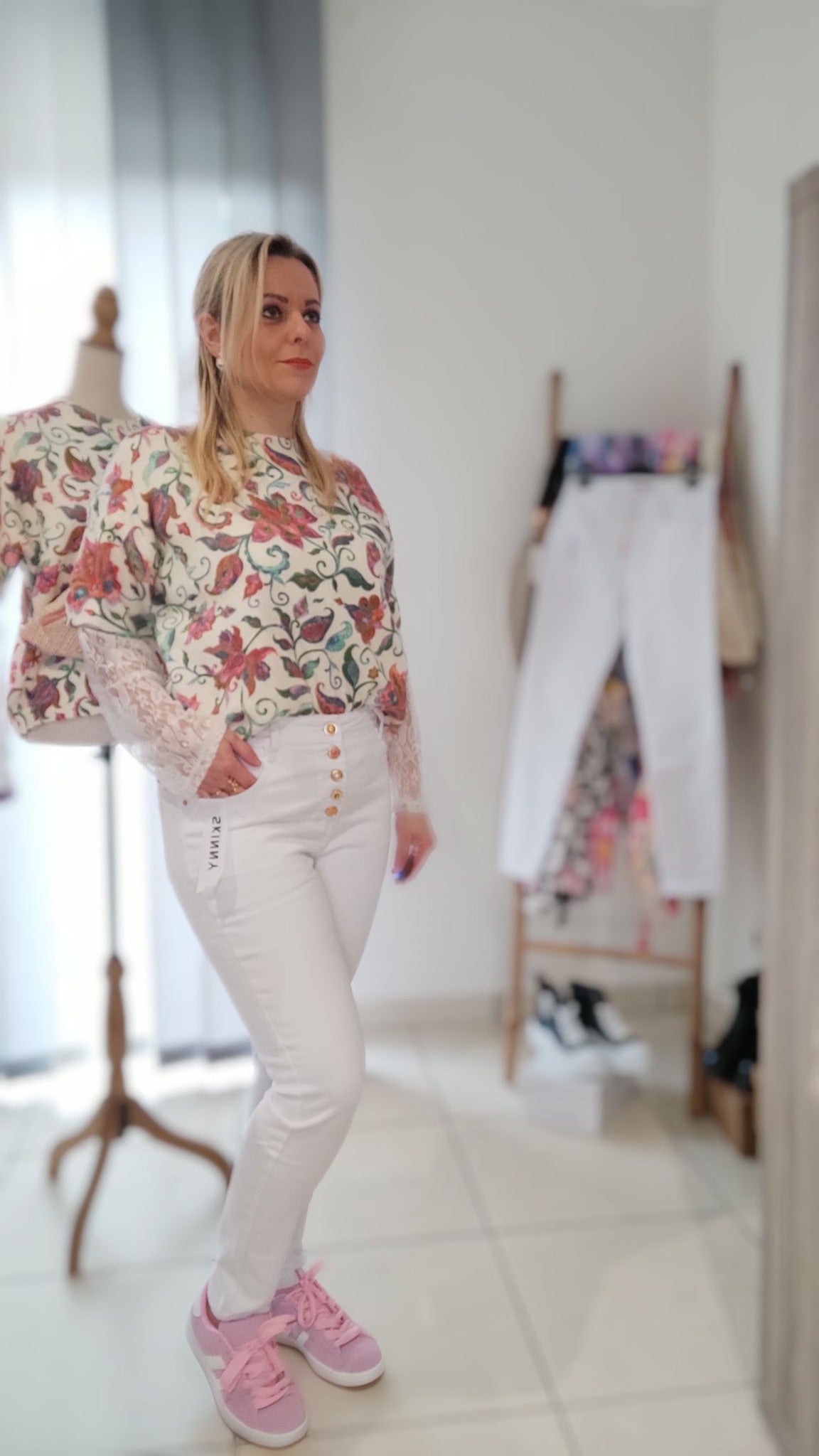 jean skinny blanc