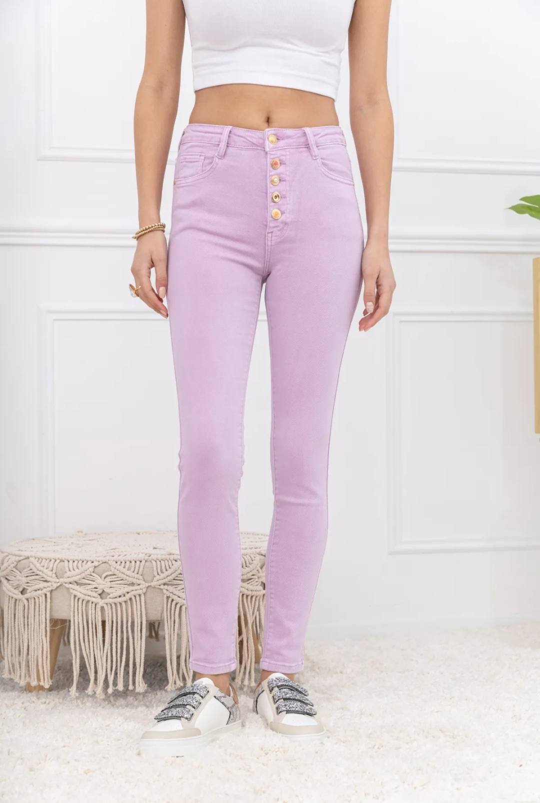jean skinny mauve