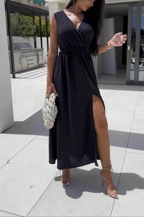 robe longue noire