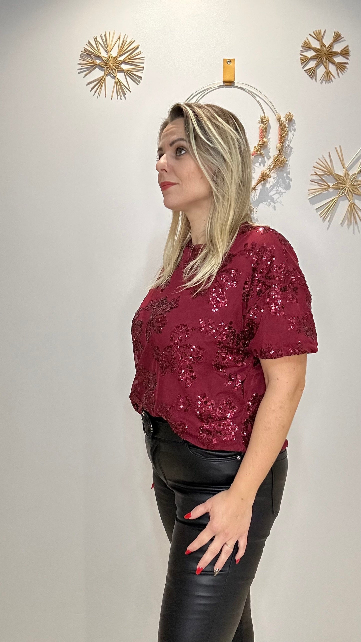 Haut à sequins ultra chic