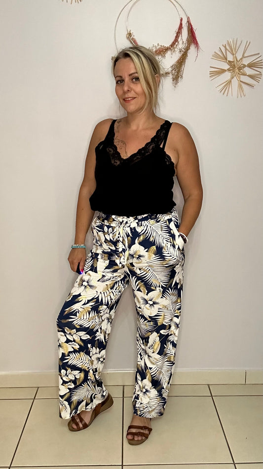 🌺 Le pantalon magique Fleur Tropicale 🌺 (J2238-28)