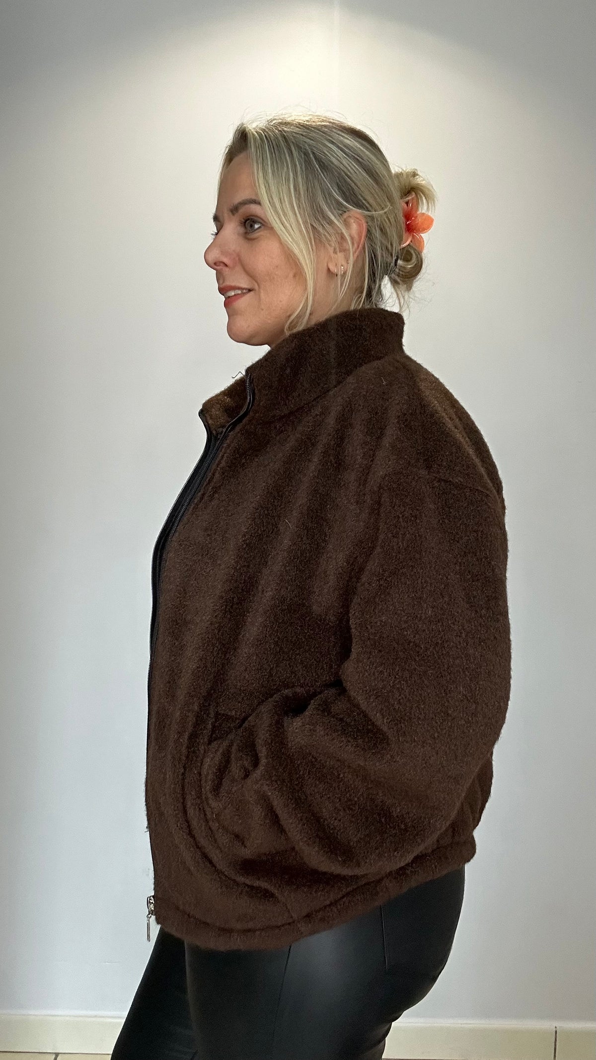 Veste fourrure zippée 🤎🖤